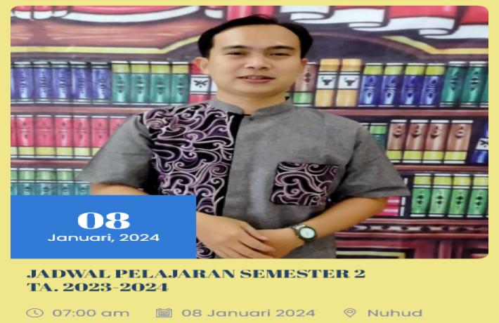 Jadwal Semester 2